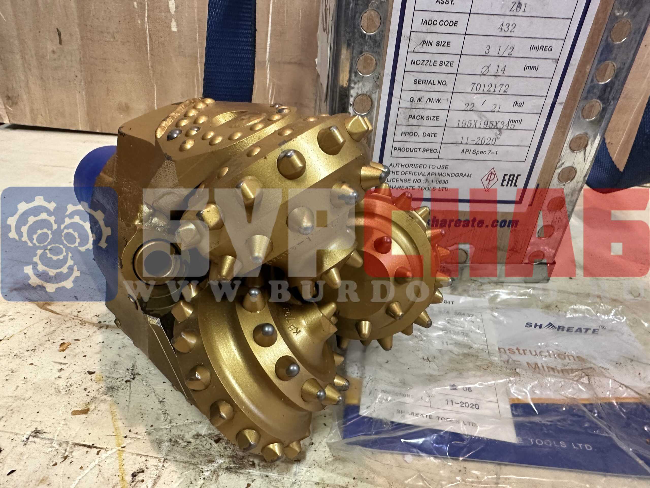 Долото шарошечное ф 171,4 SG532 (IADC 532)